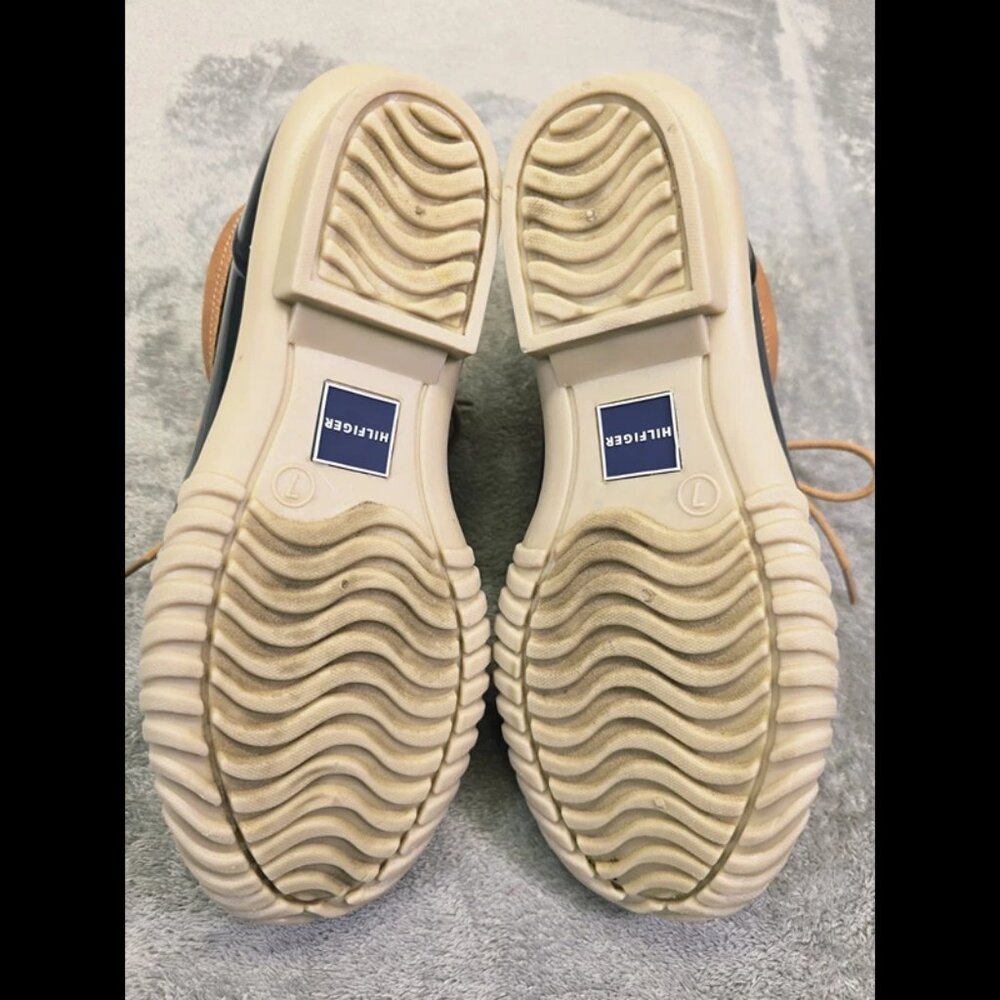 Tommy Hilfiger T-WHEAT-T‎ Boots Womens 7M Blue/Tan Rubber Clean! - Picture 15 of 15